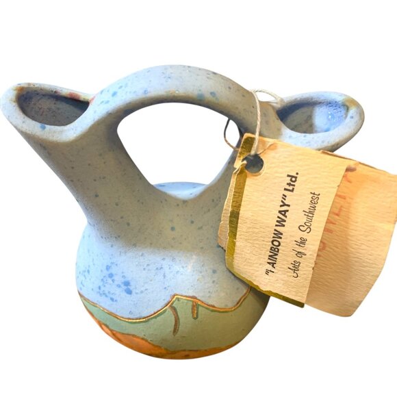 Rainbow Way Ltd. Handcrafted Painted Ceramic Southwest Wedding Vase - Picture 3 of 9